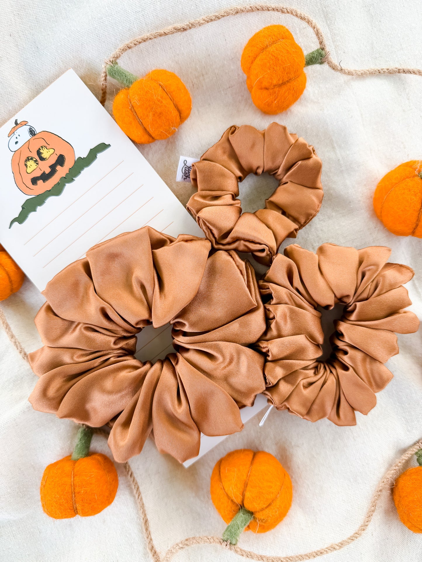 Cinnamon Mulberry Silk Scrunchie