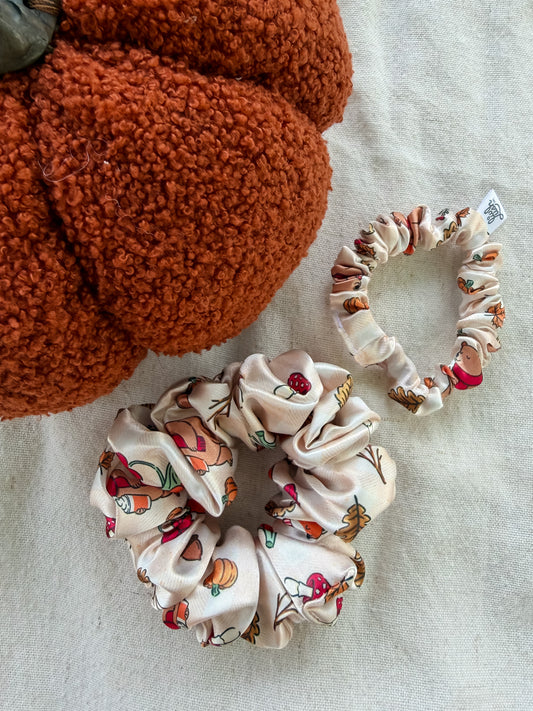 Forest Friends Satin Scrunchie