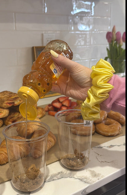 Lemon Drop Mulberry Silk Scrunchie