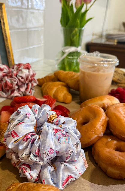 Bows & Brunch Satin Scrunchie