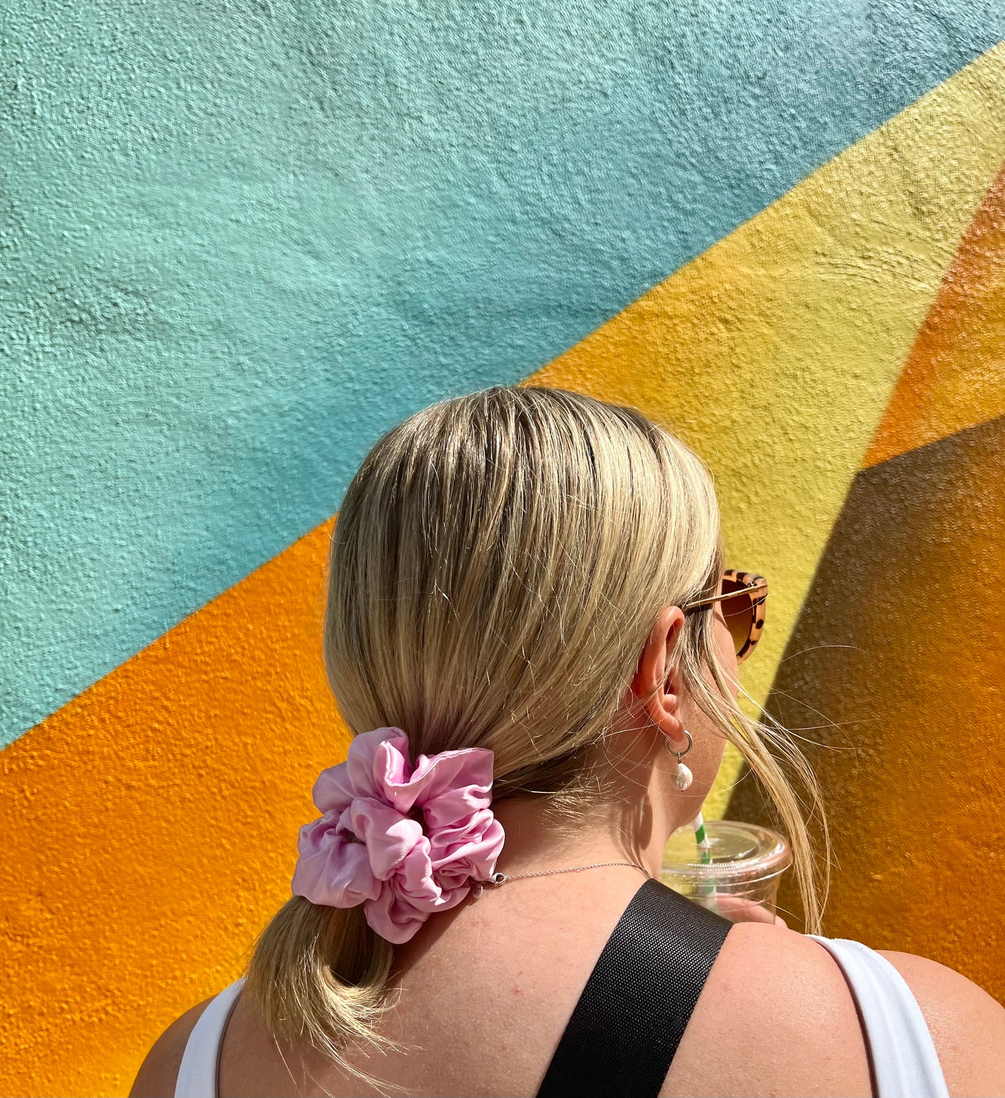 Bubblegum Mulberry Silk Scrunchie