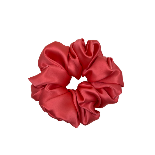 Watermelon Mulberry Silk Scrunchie